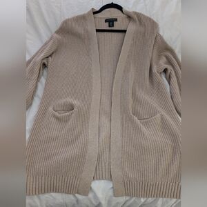 EUC Tahari Womens Oversize Cardigan - Tan
